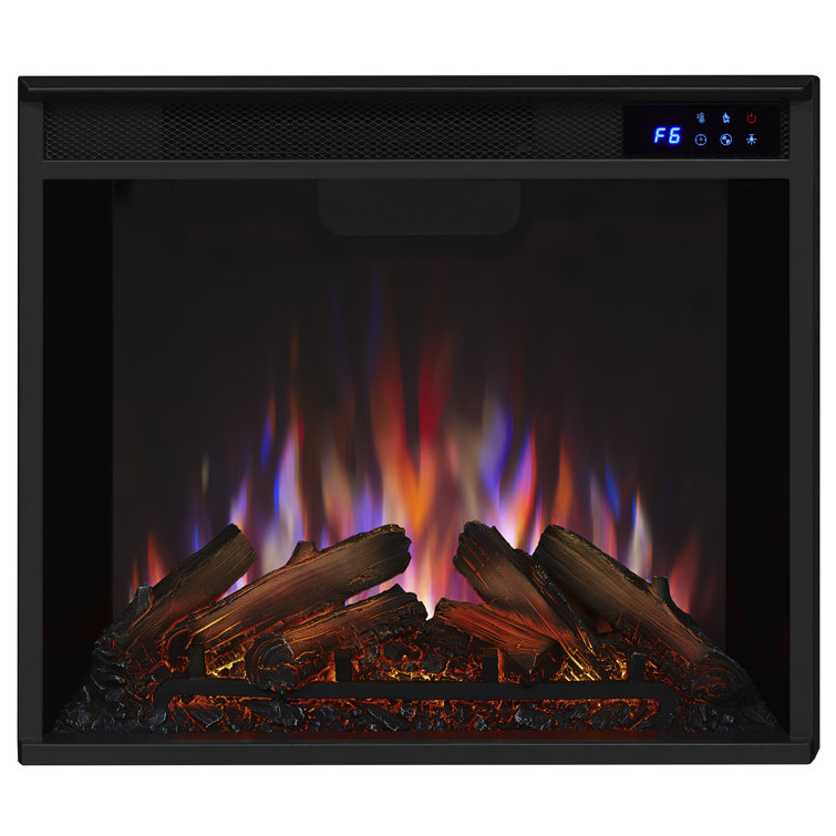 Chateau 41" White Electric Fireplace with Classic Mantel