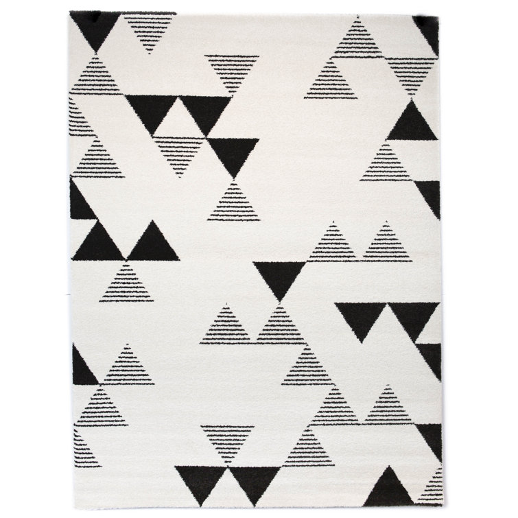Luxe Soft Spot White Synthetic 9' x 12' Kids' Rug