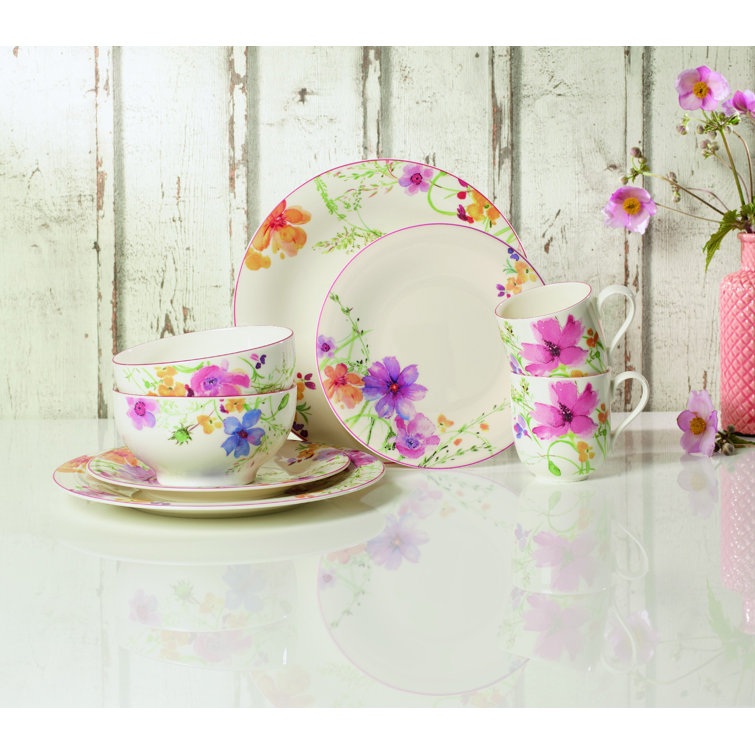 Mariefleur 8.5" Floral Porcelain Salad Plate