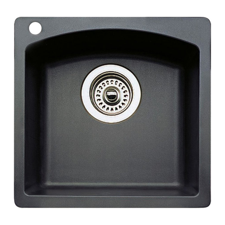 Anthracite Black Granite Single Bowl Bar Sink