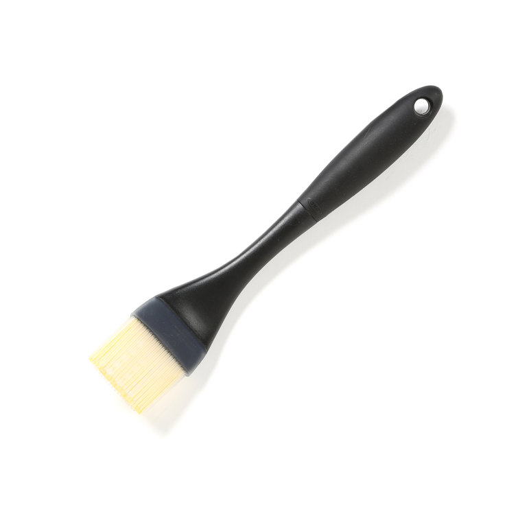 Large Black Silicone Basting Brush with Ergonomic Handle