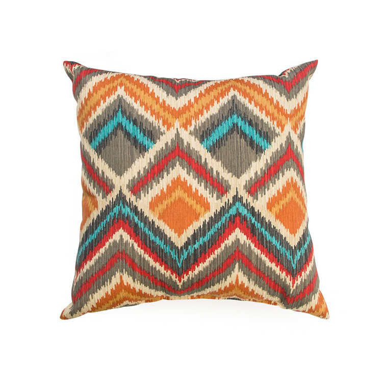 Surreal Multicolor 17" Square Outdoor Throw Pillow Set