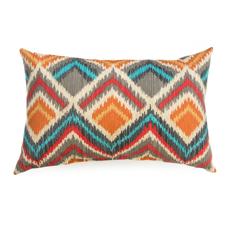 Surreal Chevron Multicolor Outdoor Rectangle Throw Pillow Set