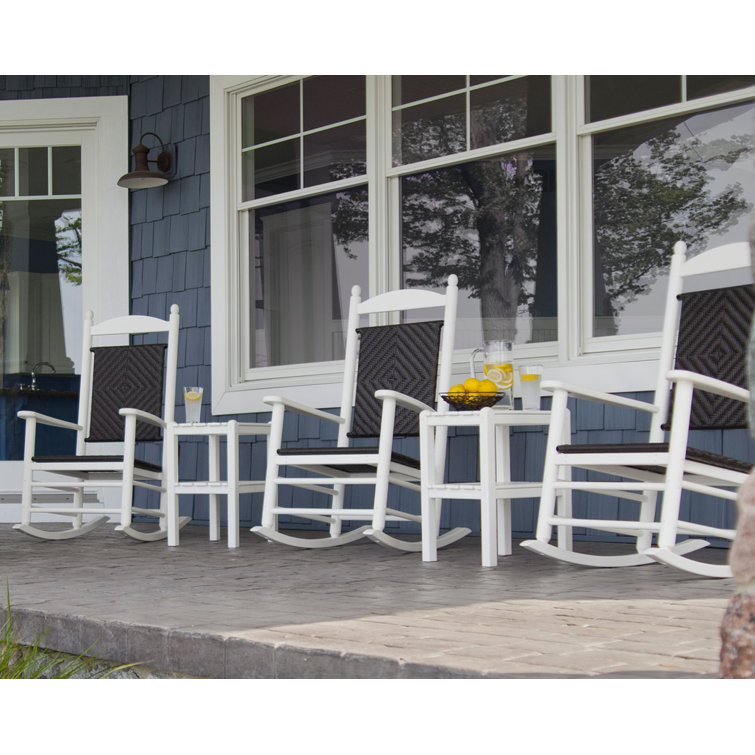 Sand Polywood Presidential Rocking Chair with Arms