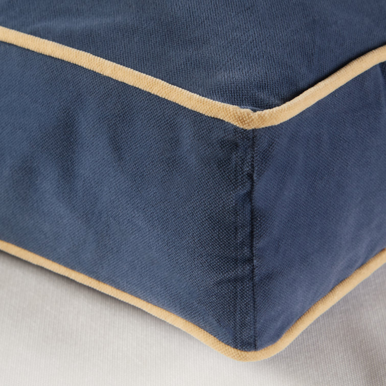Extra Small Denim Chew Resistant Pillow Dog Bed