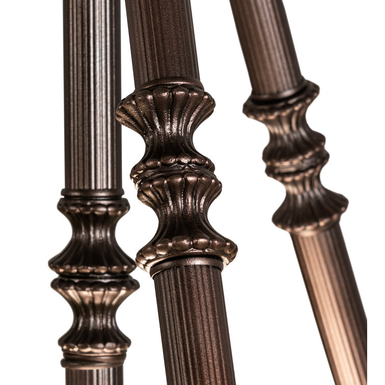 Bronze and Glass 22" Indoor/Outdoor 4-Light Pendant