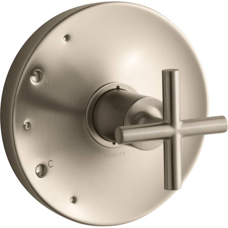 Vibrant Brushed Bronze Wall Mount Tub and Shower Faucet
