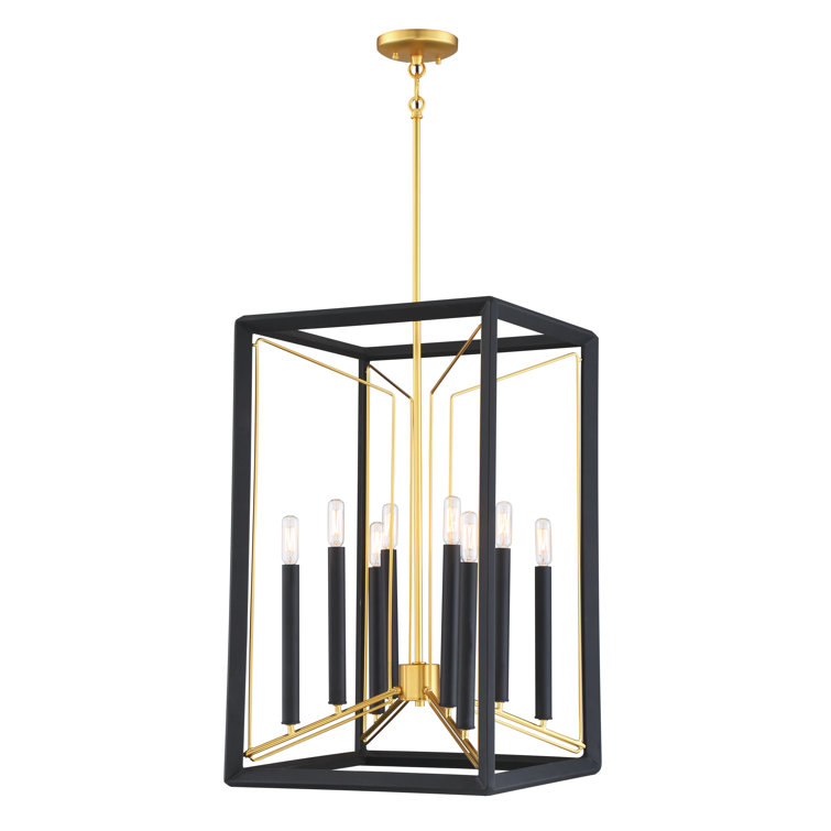 Sable Point Honey Gold 8-Light Lantern Pendant for Indoor/Outdoor