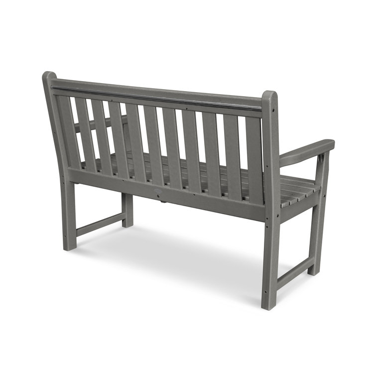 Slate Gray Recycled Plastic Garden Bench