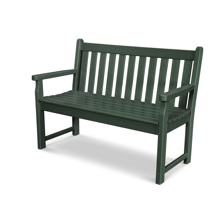 White Traditional Outdoor Garden Bench in Durable Material