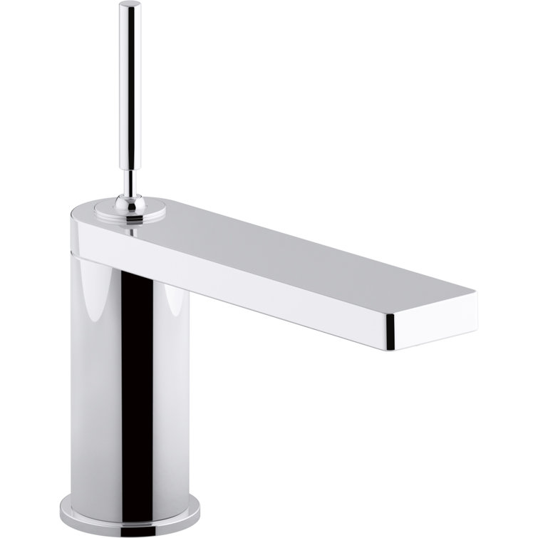 Composed Modern Chrome Single-Handle Low-Arc Bathroom Faucet