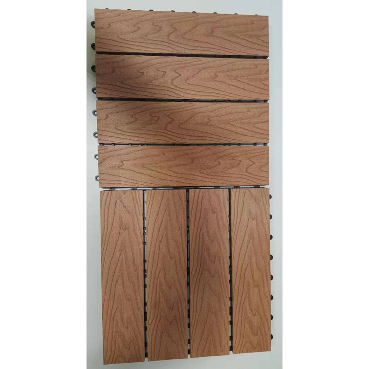 California Oak 12" x 12" Composite Interlocking Deck Tile