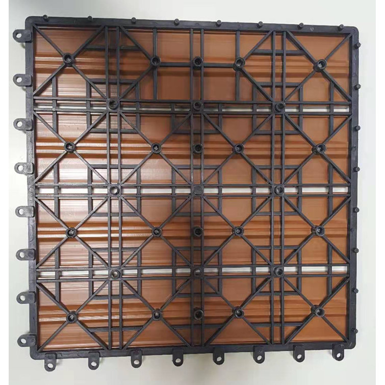 California Oak 12" x 12" Composite Interlocking Deck Tile