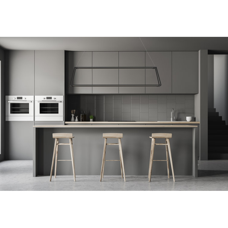 Z-Bar Tiered Matte White Aluminum LED Island Pendant