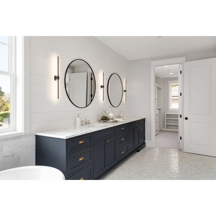 Matte Black Double Sided LED Vanity Sconce