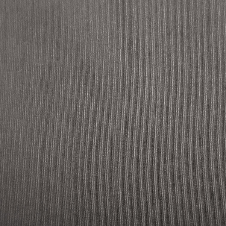Gray Faux Silk Blackout Back Tab Curtain Panel, 50" x 84"