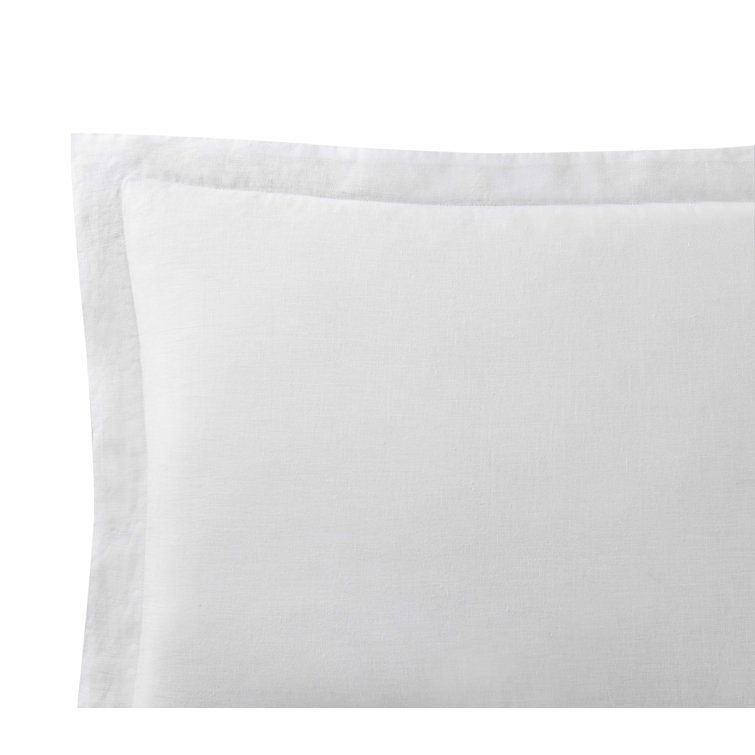 White Linen Full/Queen 3-Piece Duvet Cover Set