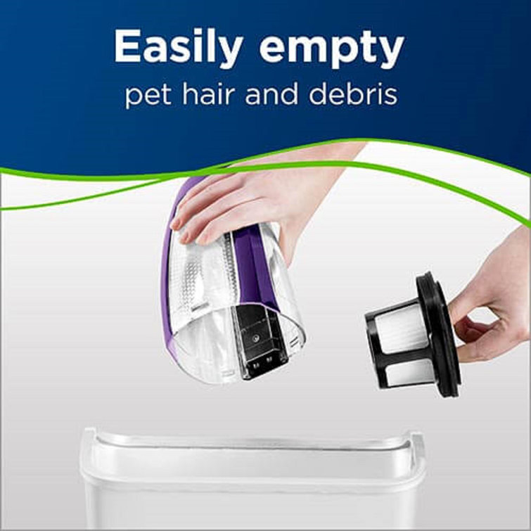Cordless Bagless Handheld Vacuum for Pet Hair, Purple