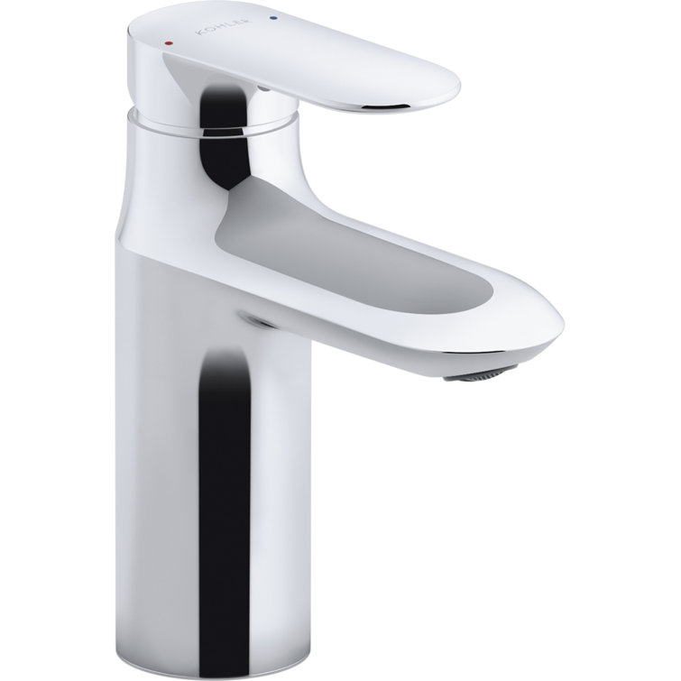 Sleek Polished Chrome Single-Handle Bathroom Sink Faucet