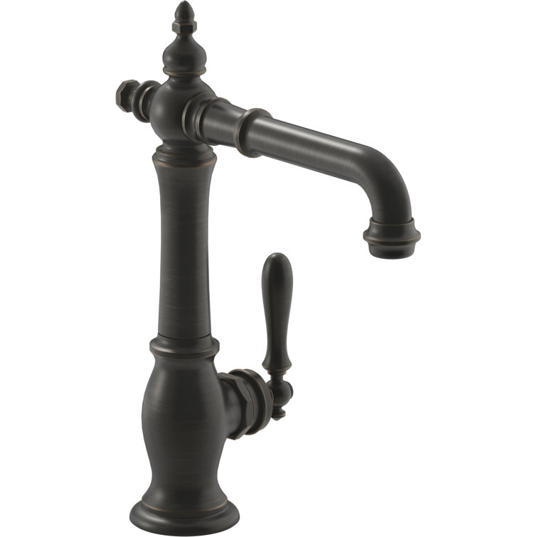 Artifacts Elegant Oil-Rubbed Bronze High-Arc Bar Faucet