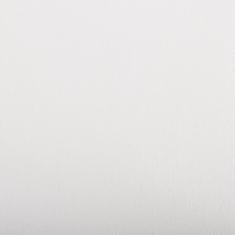 Pearl White Faux Silk Blackout Curtain Panel with Back Tab