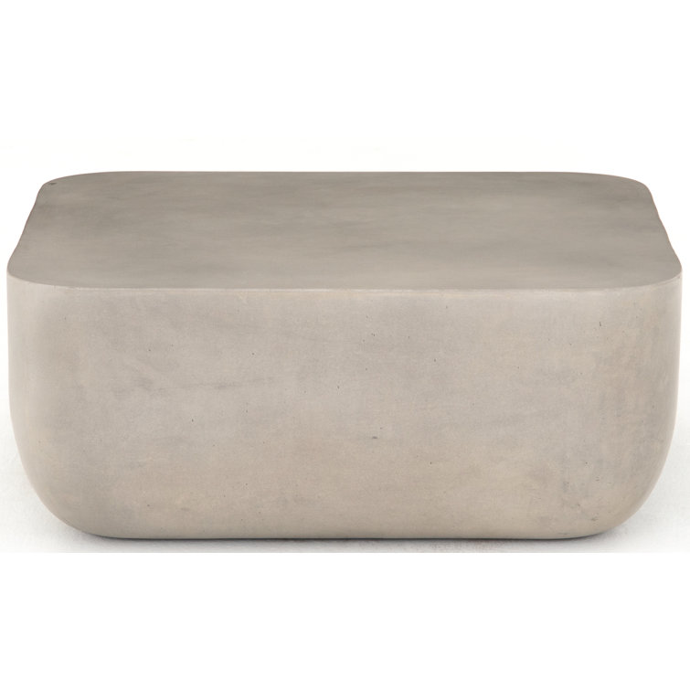 Mara Industrial Concrete Square Indoor/Outdoor Coffee Table