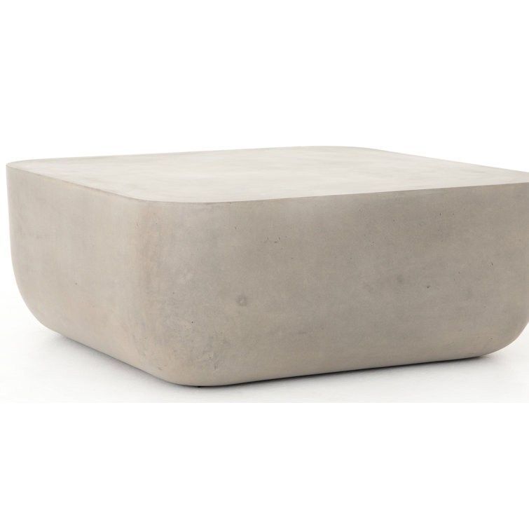Mara Industrial Concrete Square Indoor/Outdoor Coffee Table