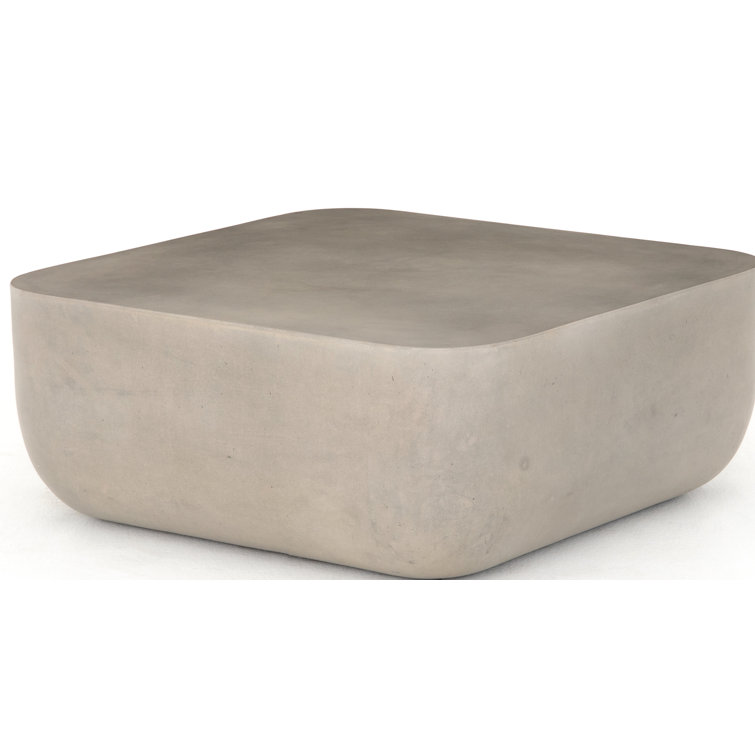 Mara Industrial Concrete Square Indoor/Outdoor Coffee Table