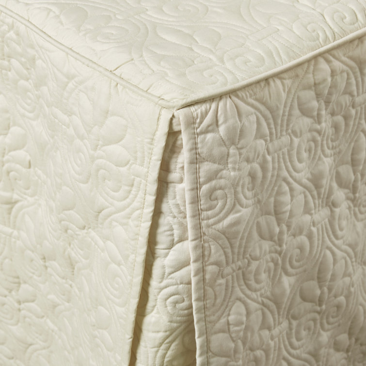 King Cream Microfiber Quilted Bedspread Set with Shams