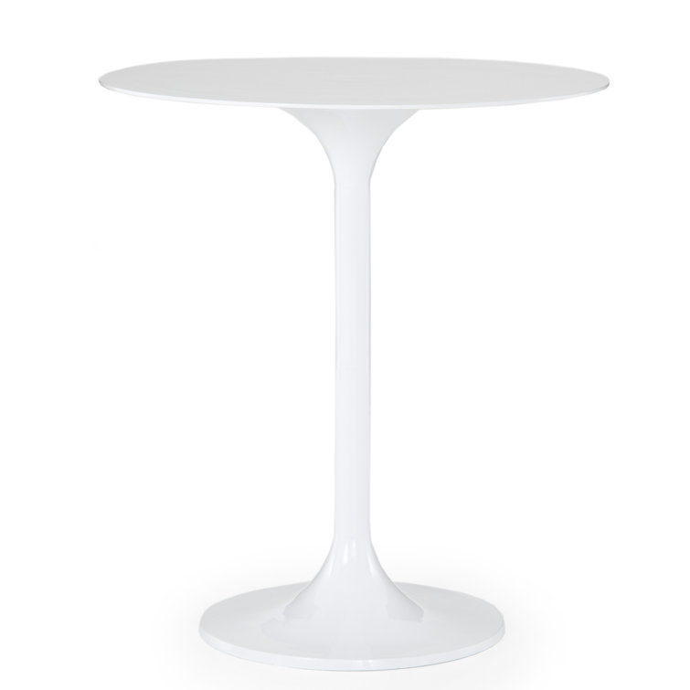Antique Rust Round Aluminum Bar Height Table