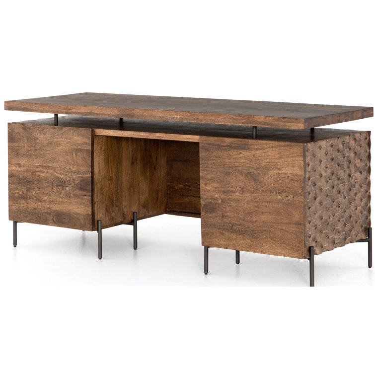 Antique Brown Mango Wood Home Office Desk
