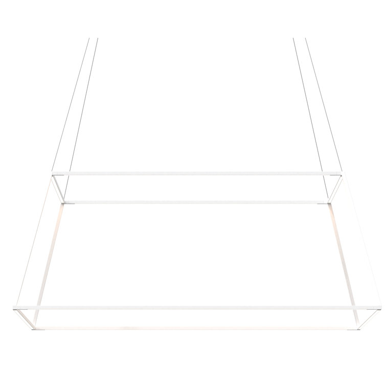 Matte White Aluminum LED Indoor/Outdoor Pendant Light