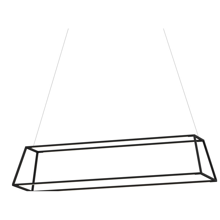 Matte Black Aluminum LED Indoor/Outdoor Pendant Light