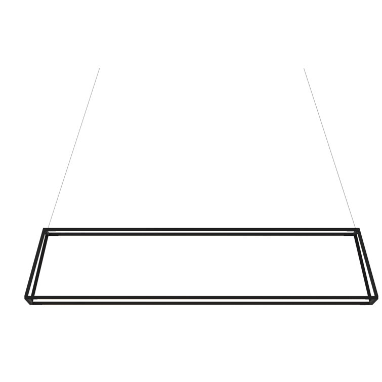 Matte Black Aluminum LED Indoor/Outdoor Pendant Light
