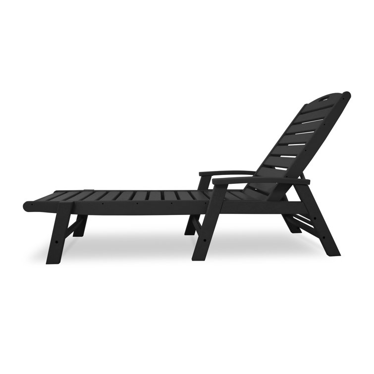 Trex Yacht Club Stackable Chaise Lounger in Ash Charcoal