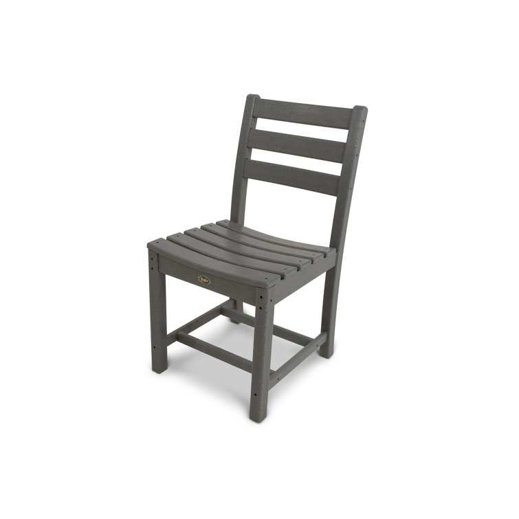 Stepping Stone Gray HDPE Armless Dining Side Chair