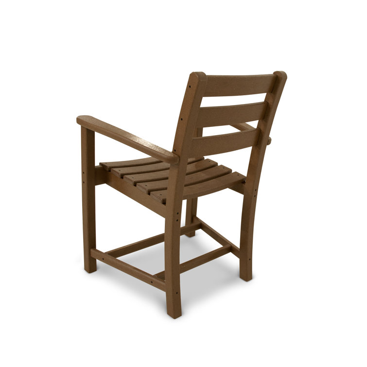 Tree House Brown Recycled Plastic Outdoor Dining Arm Chair