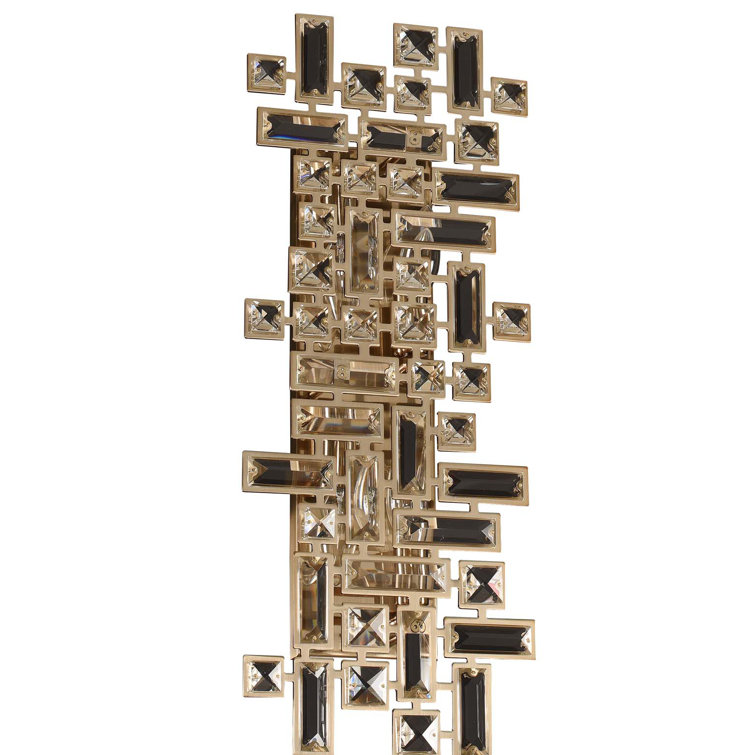 Gold Art Deco Dimmable Direct Wired Sconce
