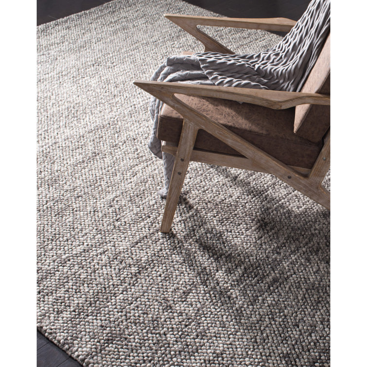 Handmade Melange Stripe Wool Viscose Cotton 8' x 10' Rug