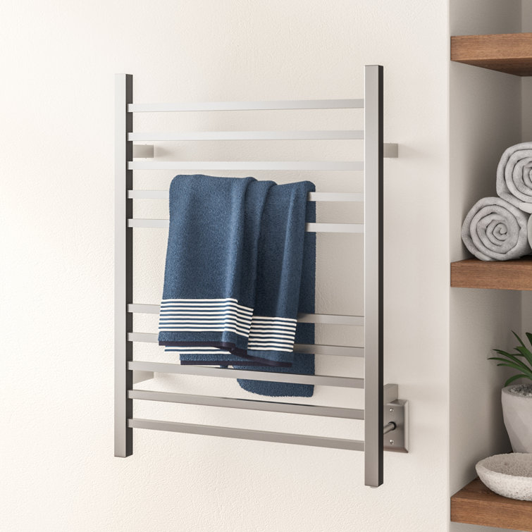 Brushed Stainless Steel Wall Mounted Towel Warmer