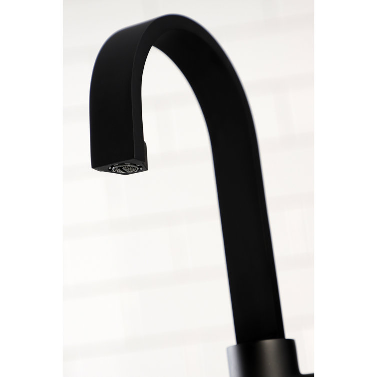 Matte Black Single-Handle Bar Faucet with High Spout