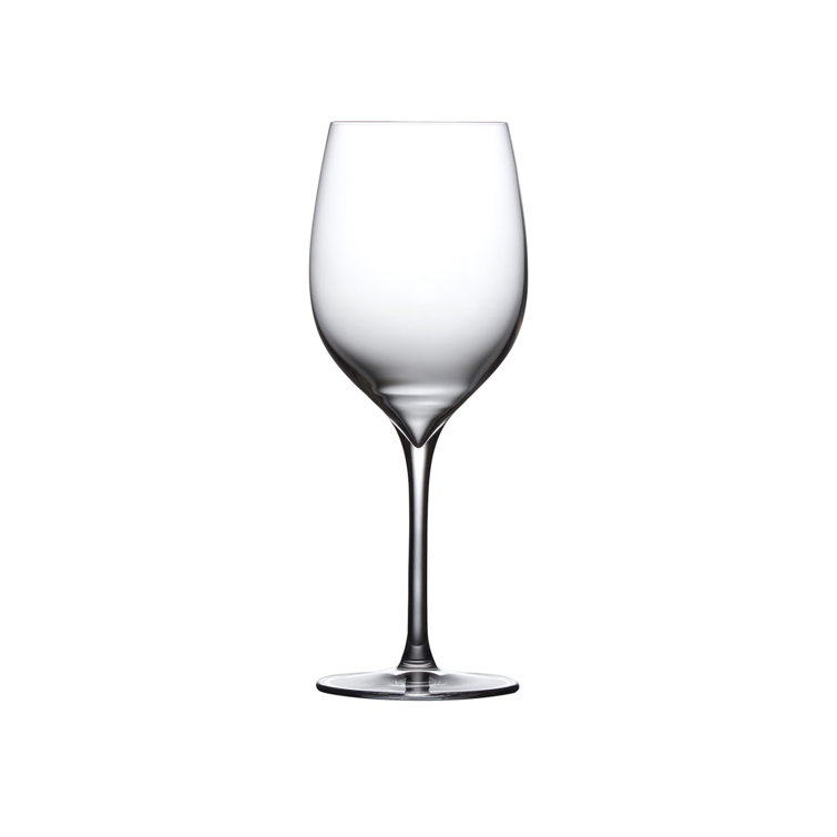 Elegant Clear Crystal White Wine Glasses Set of 2