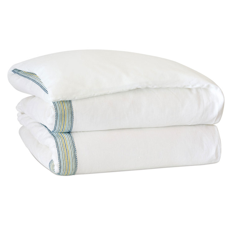 Aoki Full Linen Ikat Duvet Cover Set