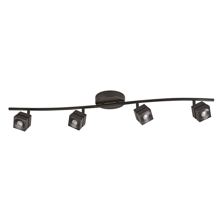 Cantrell Oil-Rubbed Bronze 4-Light LED Track Head
