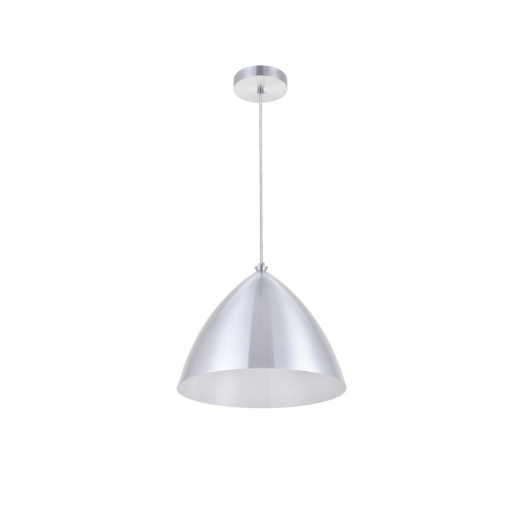 Burnished Nickel Aluminum Single LED Pendant Light