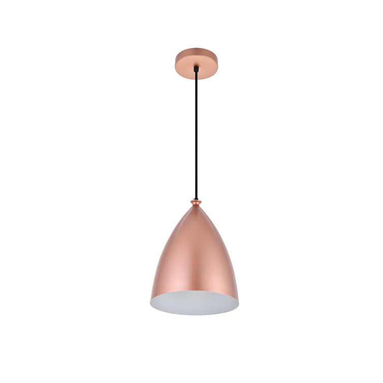 Honey Gold Aluminum Single Pendant Light