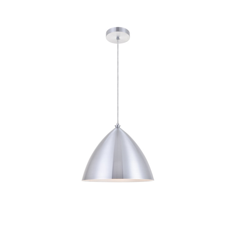 Burnished Nickel Aluminum Single LED Pendant Light