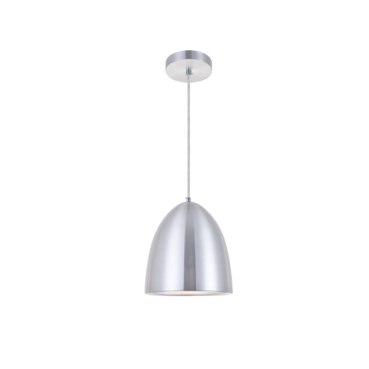 Circa Modern 10.5" White Aluminum Single Pendant Light