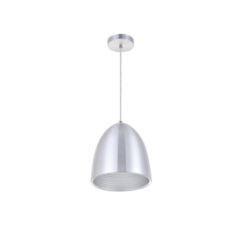 Circa Modern 10.5" White Aluminum Single Pendant Light