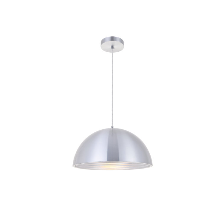Burnished Nickel 15.5" Contemporary Pendant Light